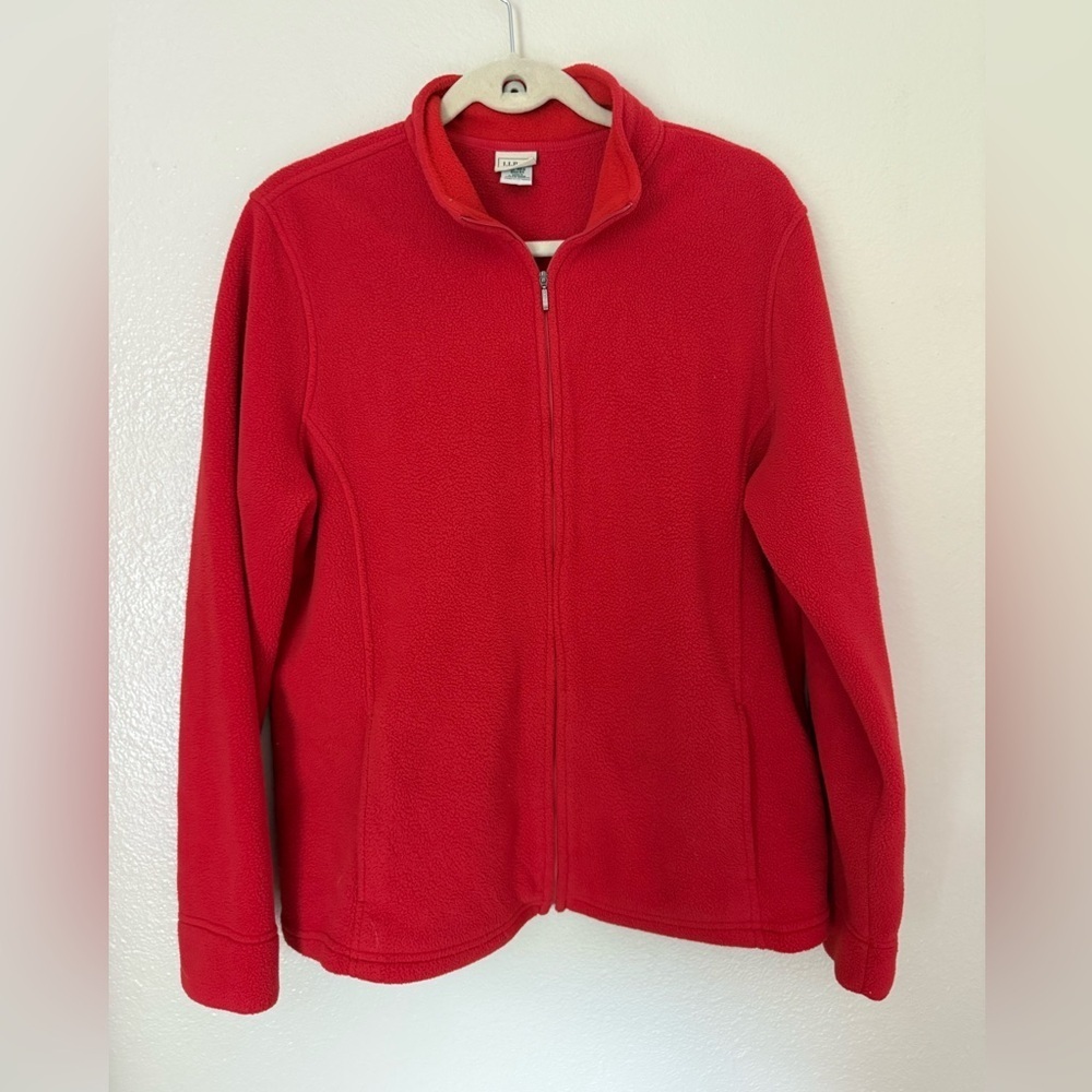 LL BEAN Fleece Zip-Up Jacket